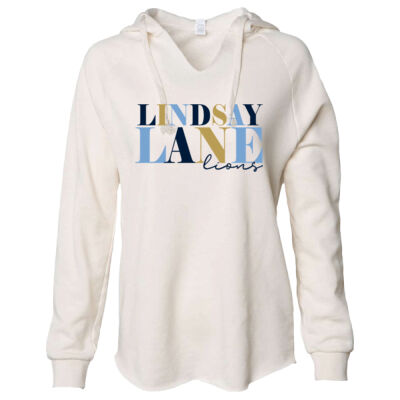 Colorfull Lindsay Lane  - Women’s Lightweight California Wave Wash Hooded Sweatshirt Thumbnail
