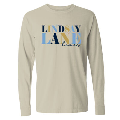Colorfull Lindsay Lane  - Garment Dyed Heavyweight Ringspun Long Sleeve T-Shirt Thumbnail