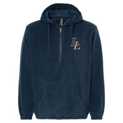 LL EMB - Polar Fleece Quarter-Zip Hooded Pullover Thumbnail